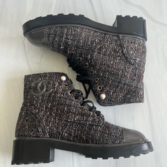Chanel Tween Ankle Combat Boots - Picture 4 of 4